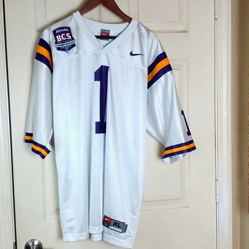 Nike LSU Allstate BCS National Championship 2008 Jersey Men's Size XL VTG